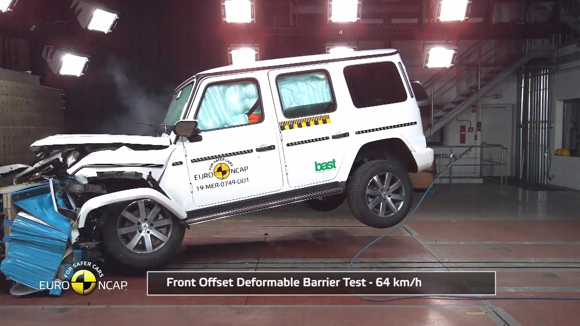 Crash test véhicule